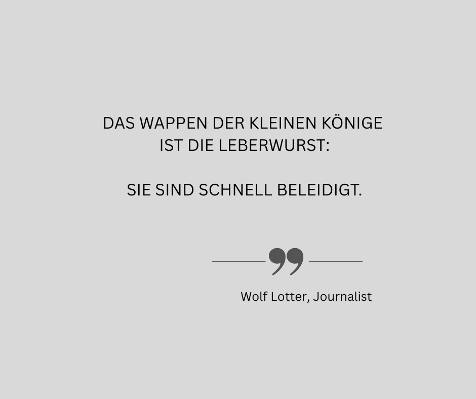 Zitat Wolf Lotter_Leberwurst